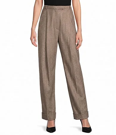Tornara Woven Straight Turned-Up Hem Trouser Pant by Hugo Boss