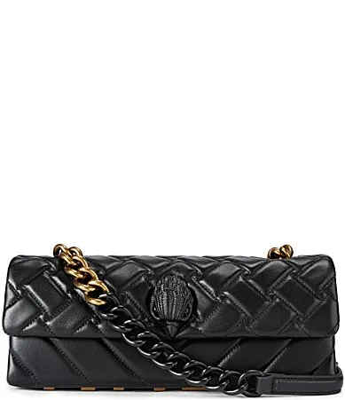 Kensington Suede East-West Shoulder Bag