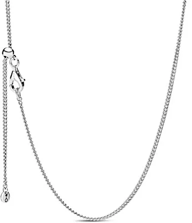 Sterling Silver Curb Chain Necklace by Pandora