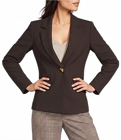 Tailored Single Breasted Embroidered Cuff Blazer by Marella