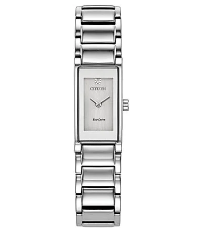 Eco Drive Two Hand Stainless Steel Bracelet Watch by Citizen