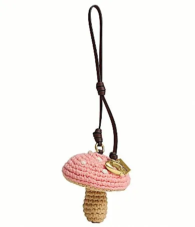 Crochet Mushroom Bag Charm by Coach
