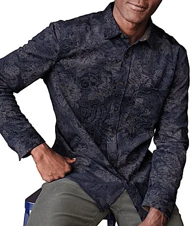 Cutler Corduroy Long Sleeve Woven Shirt by Johnston & Murphy
