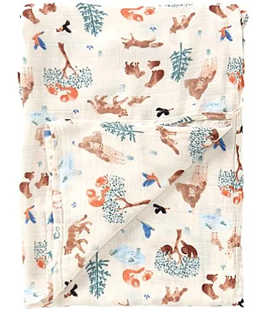 Muslin Llama Adventures Swaddle by Loulou Lollipop