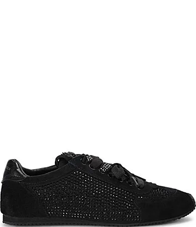 Islington Suede Crystal Embellished Suede Sneakers by Kurt Geiger