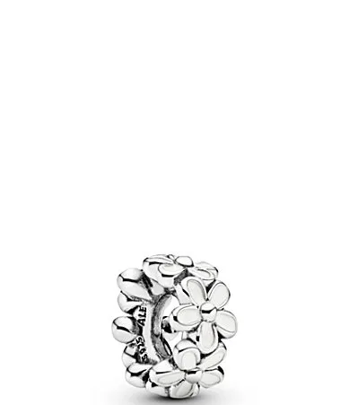 White Daisy Spacer Charm by Pandora