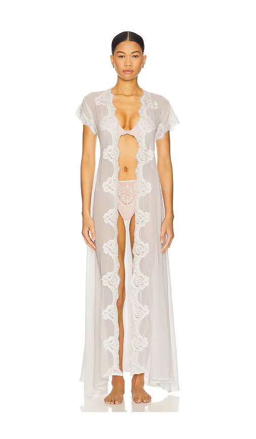 Farrah Long Lace Robe by Homebodii
