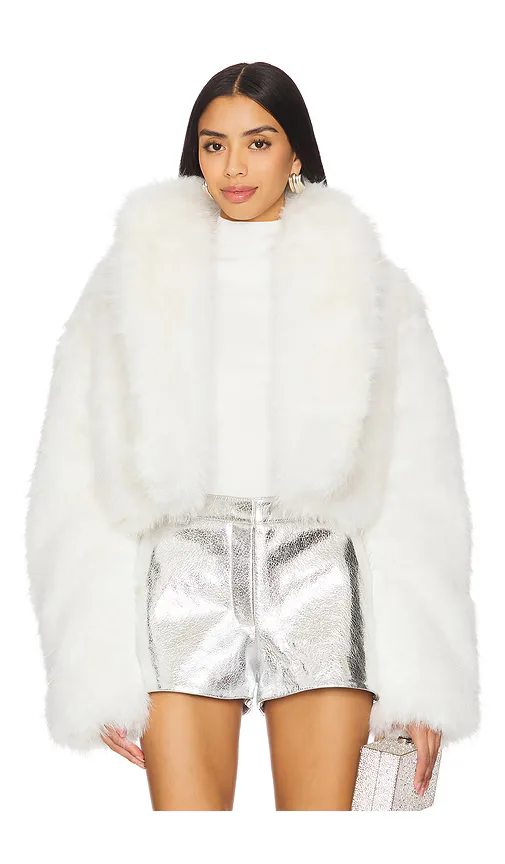 Stephanie Fur Jacket by Afrm