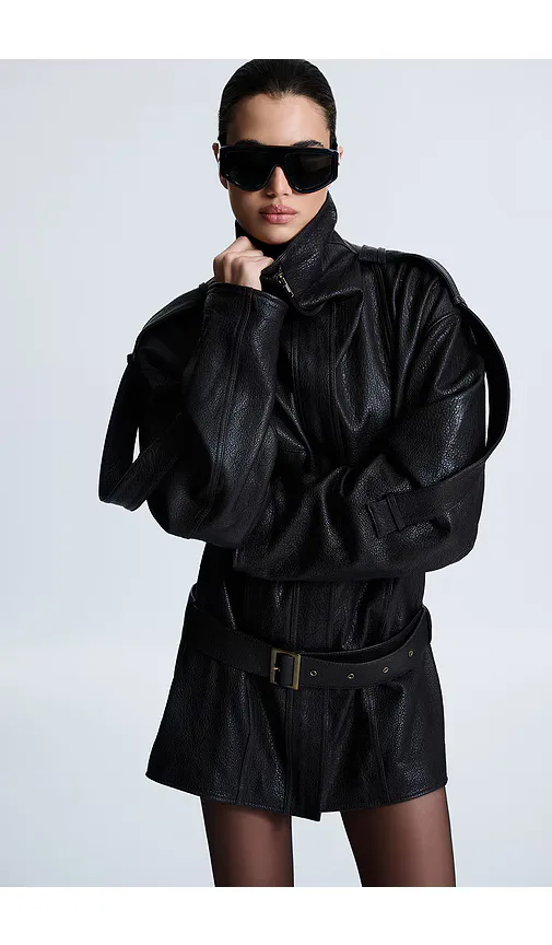 Rouen Leather Jacket by Revolve Los Angeles