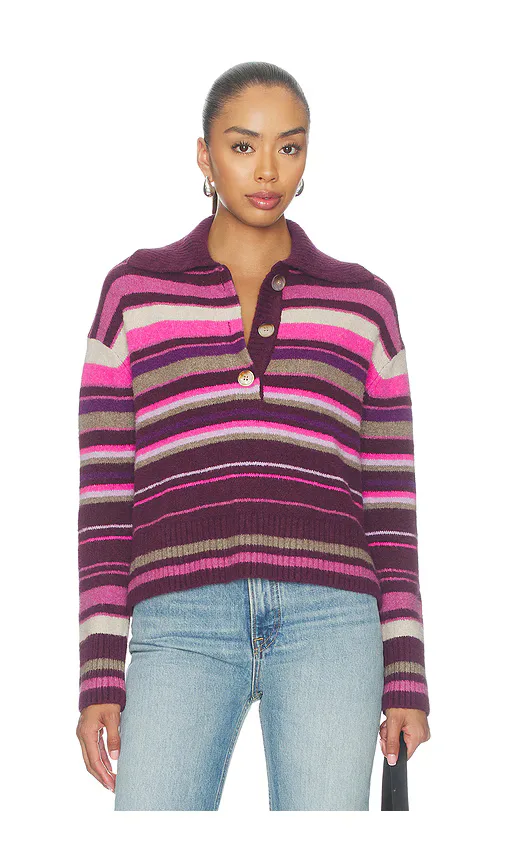 Free People Trading Up Stripe Pullover by Free People