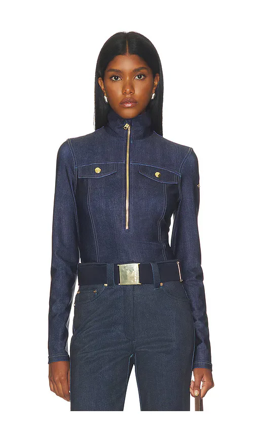 Goldbergh Yunnai Skipully in Undone Denim by Goldbergh