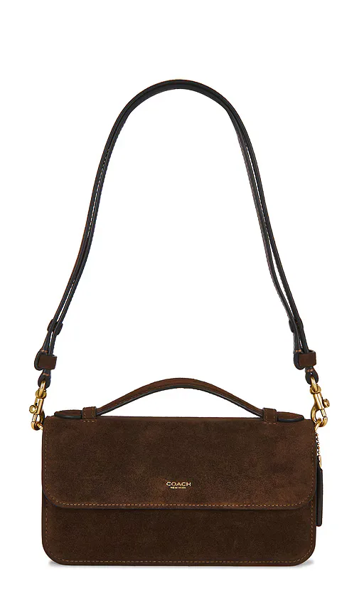 Suede New York Elora Top Handle Crossbody Bag by Coach