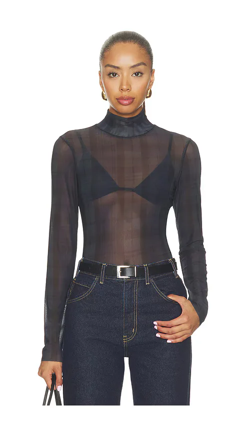 The Mesh Turtleneck by GOOD AMERICAN