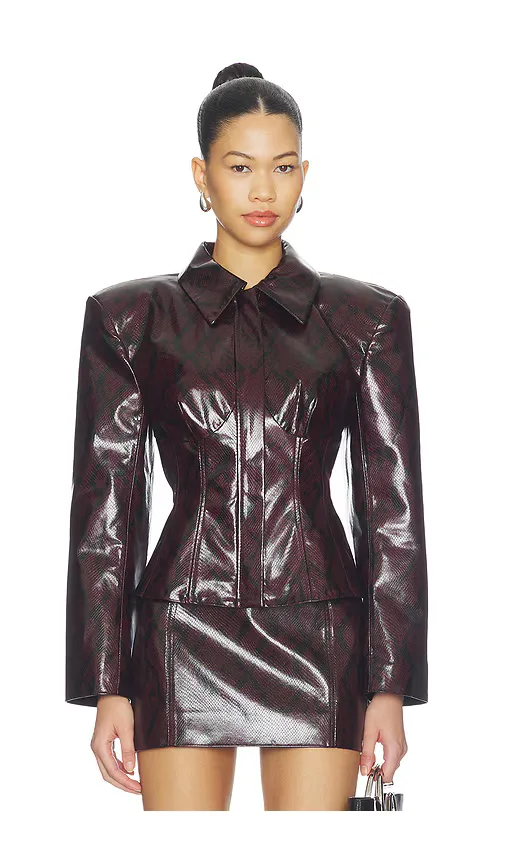 Leather Blazer by Naked Wardrobe