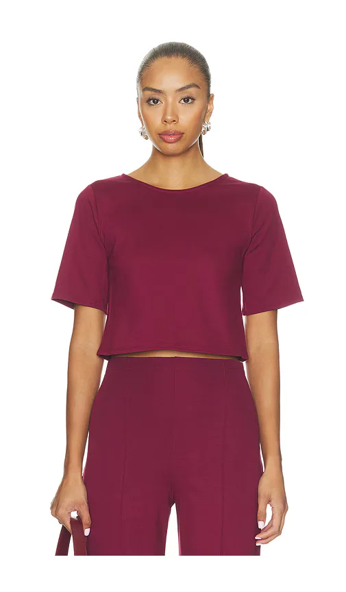 Ponte Knit Short Sleeve Top by Ripley Rader