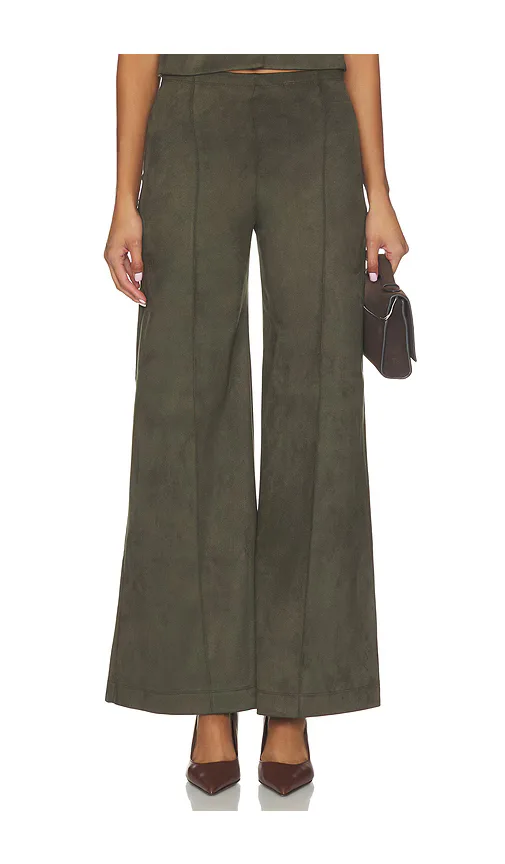 Suede Standard Wide Leg Pant by Ripley Rader