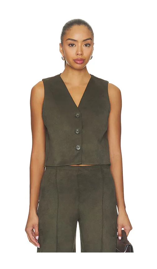 Stretch Suede Vest by Ripley Rader