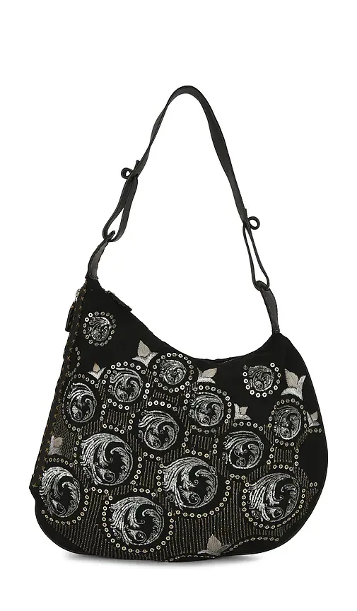 Fendi Embroidered Oyster Shoulder Bag by Fwrd Renew