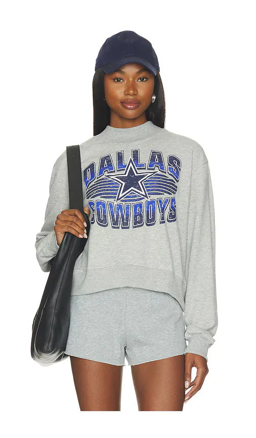 Cowboys Mock Neck Fleece Sweatshirt by Junk Food
