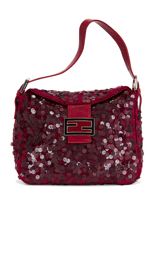 Fendi Sequin Mama Baguette Shoulder Bag by Fwrd Renew