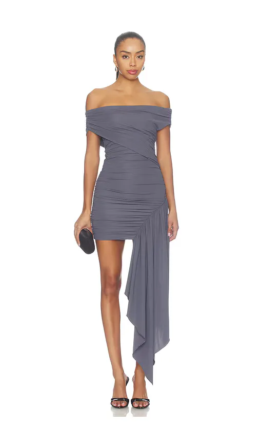 Superdown x Hannah Lizzy Mallery Drape Mini Dress