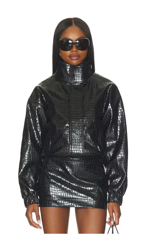 Lovers and Friends x Hannah Lizzy Denise Faux Croc Jacket by Lovers and Friends