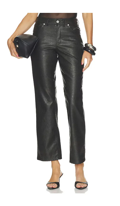 Faux Leather Embossed Crocodile Skinny by BLANKNYC