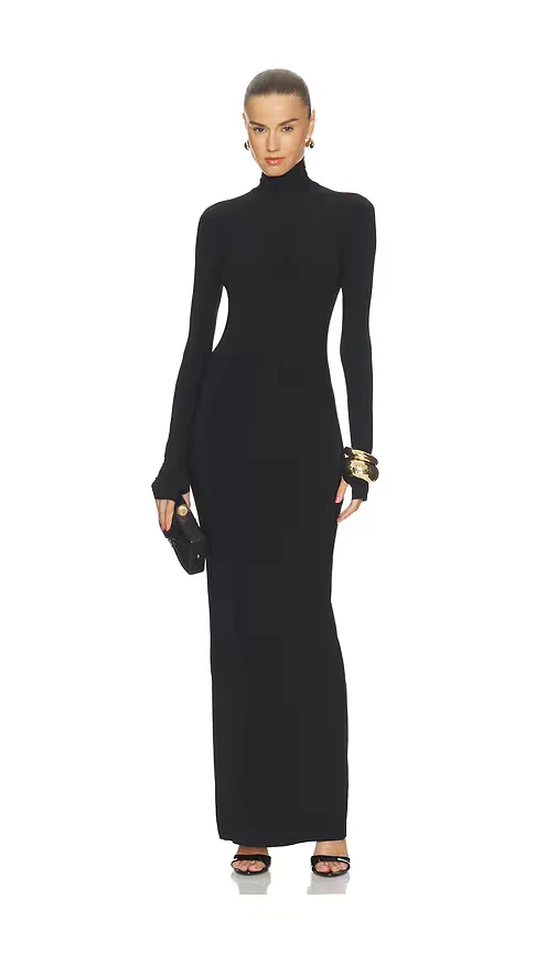 Turtleneck Long Dress by Norma Kamali