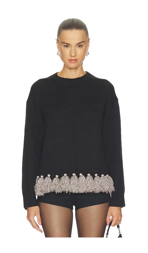 Roni Metallic Tassel Sweater by Simonmiller