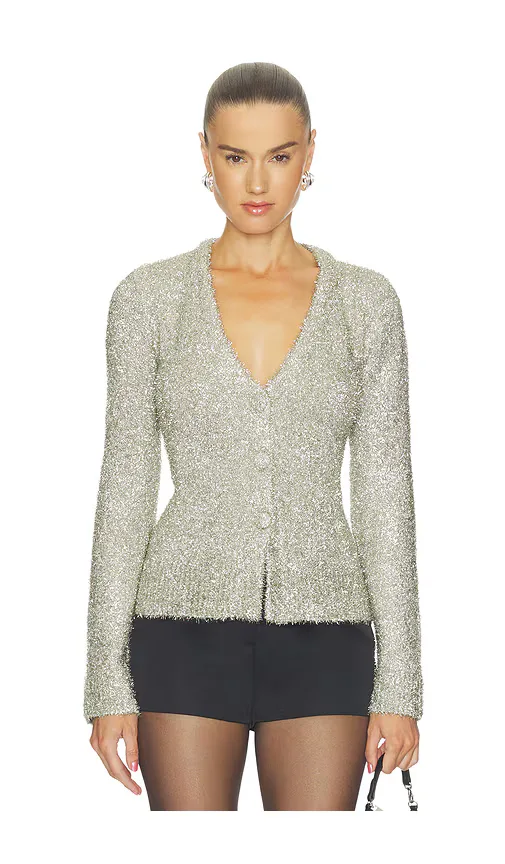 Briar Tinsel Knit Cardigan by Simonmiller