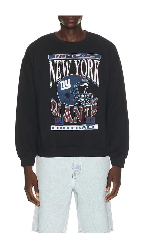 Giants Helmet Crew Fleece Sweatshirt by Junk Food