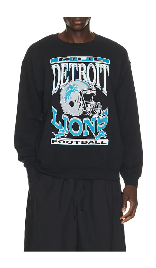 Lions Helmet Crew Fleece Sweatshirt by Junk Food