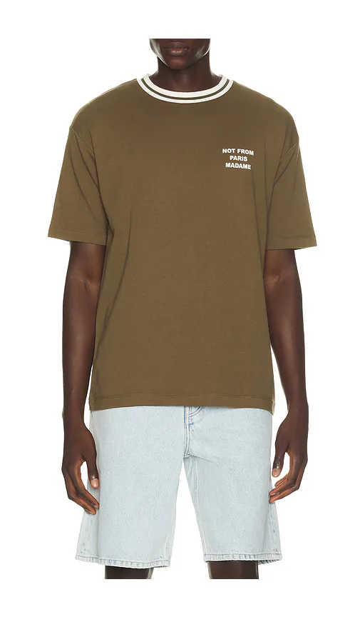 Sport Slogan Tee Shirt by Drle De Monsieur