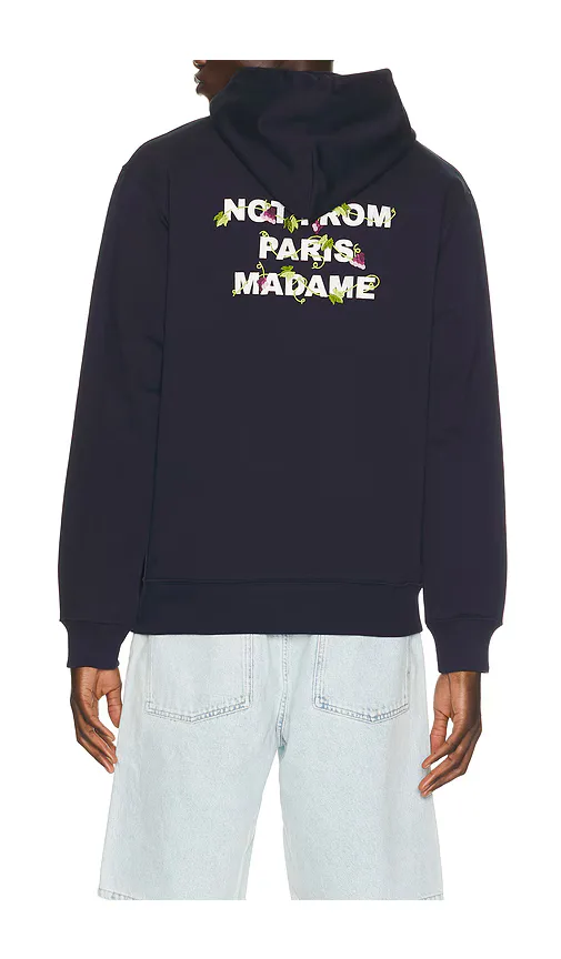 Vine Embroidered Slogan Hoodie by Drle De Monsieur