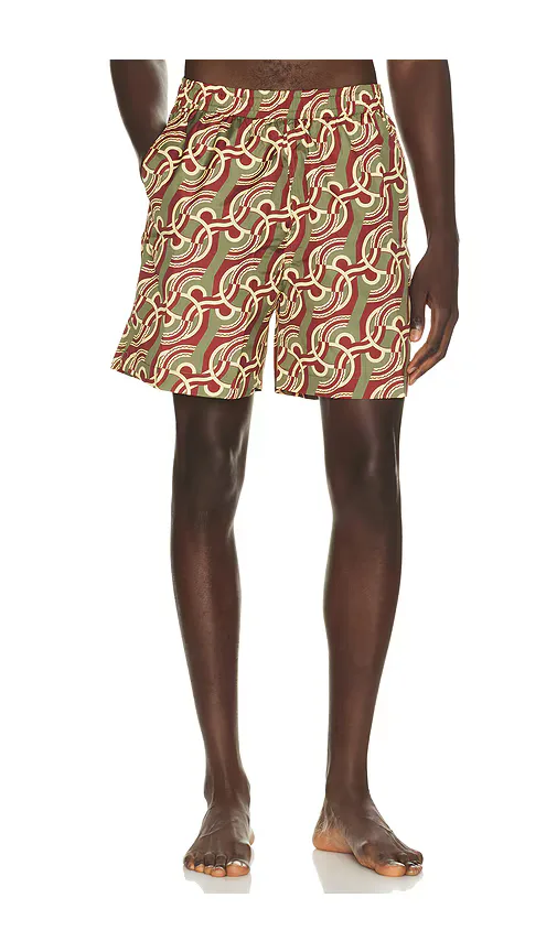 Chain Link Monogram Swimsuit by Drle De Monsieur
