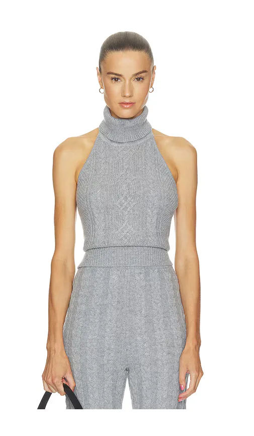 AEXAE x Revolve Cashmere Cable Halterneck Top by Aexae
