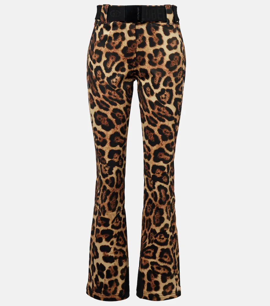 Minou Leopard-Print Ski Pants by Goldbergh