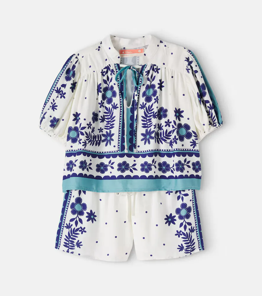 Floral Top and Shorts Set by Fabula