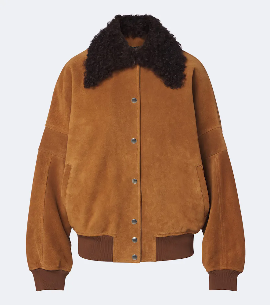 Suede Blouson Jacket