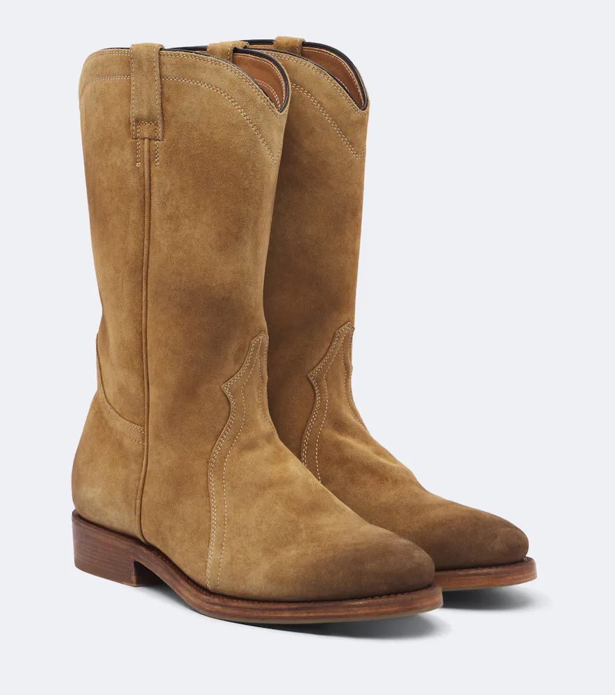 Bruce Suede Ankle Boots by Jil Sander