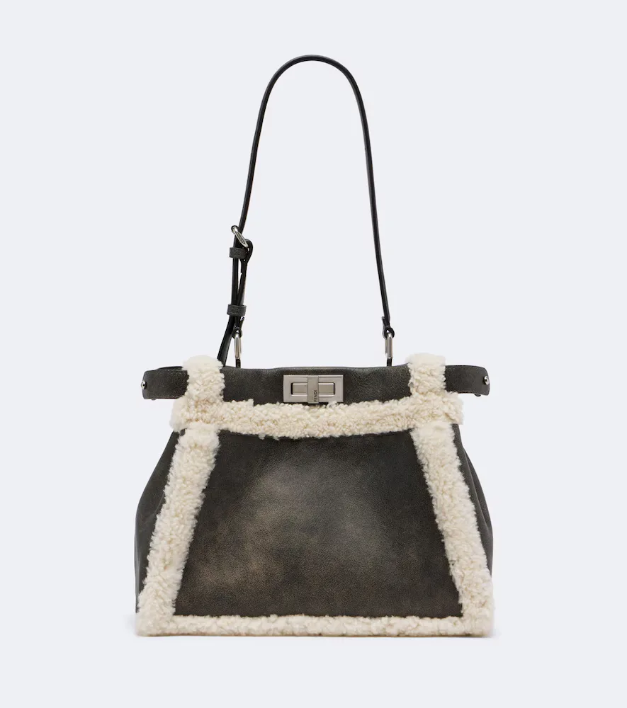 My Peekaboo Small Leather Tote Bag by FENDI