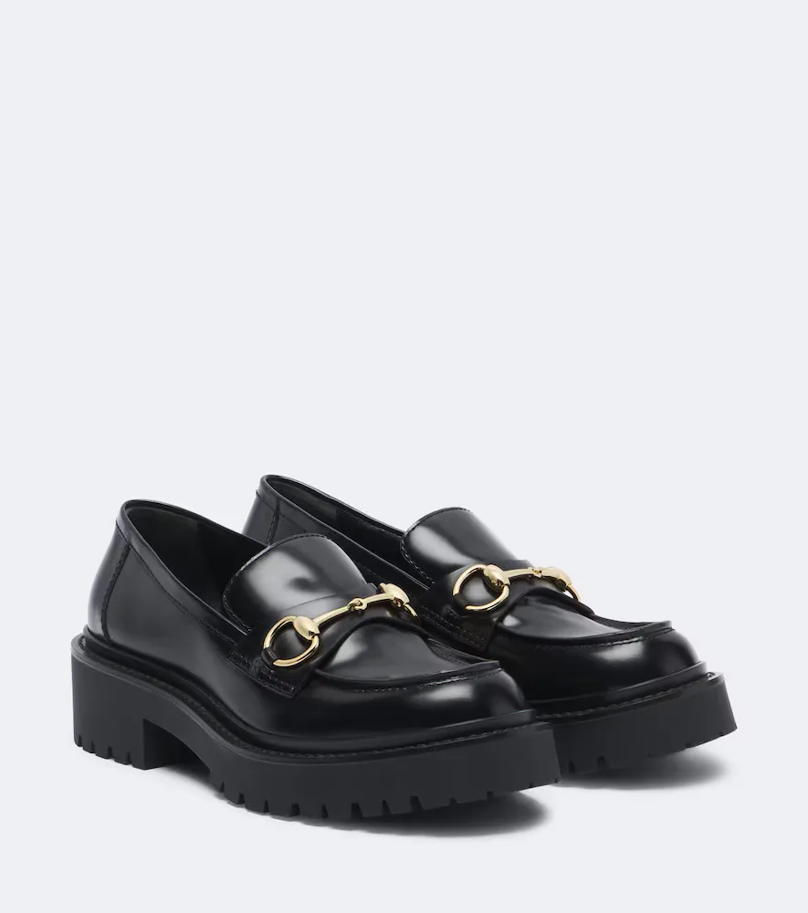 Rhody Horsebit Leather Platform Loafers