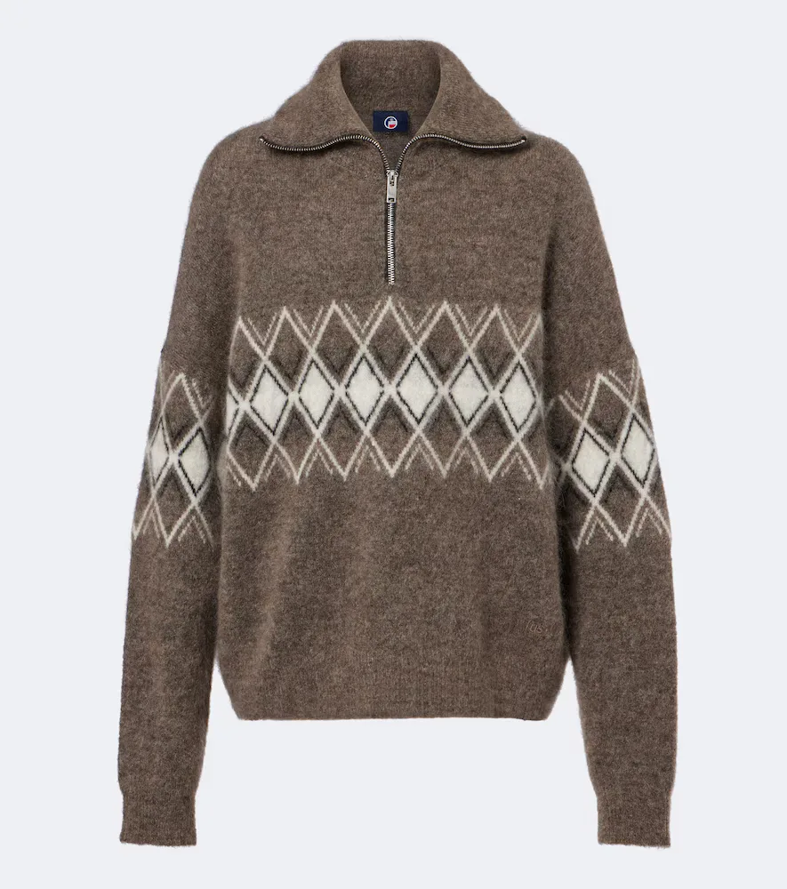 Mireva Mohair-Blend Half-Zip Sweater by Fusalp