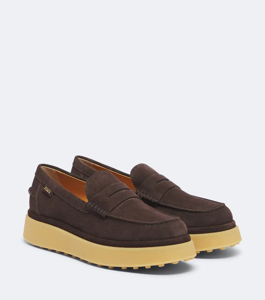 Suede Platform Loafers by Tod's