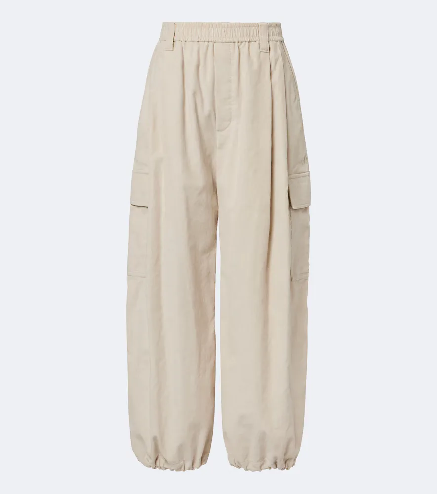 Monili Cotton-Blend Corduroy Wide-Leg Pants by Brunello Cucinelli