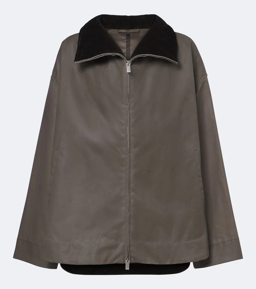 Coated Cotton Jacket by Totême