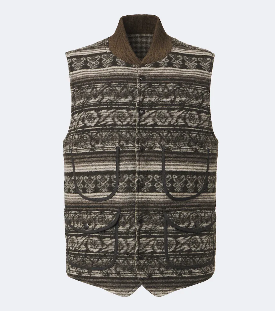 Reversible Jacquard Vest by Rrl