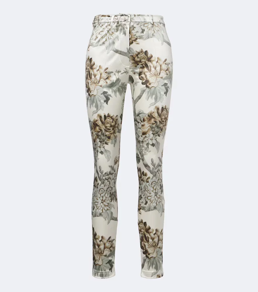 Floral Jersey Skinny Pants by Acne Studios