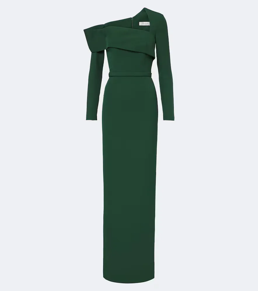 Yemihma One-Shoulder Crêpe Gown by Safiyaa