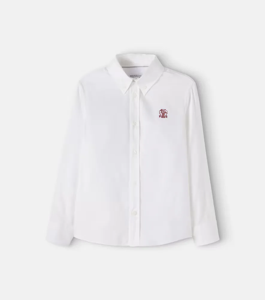 Cotton-Blend Shirt by Brunello Cucinelli